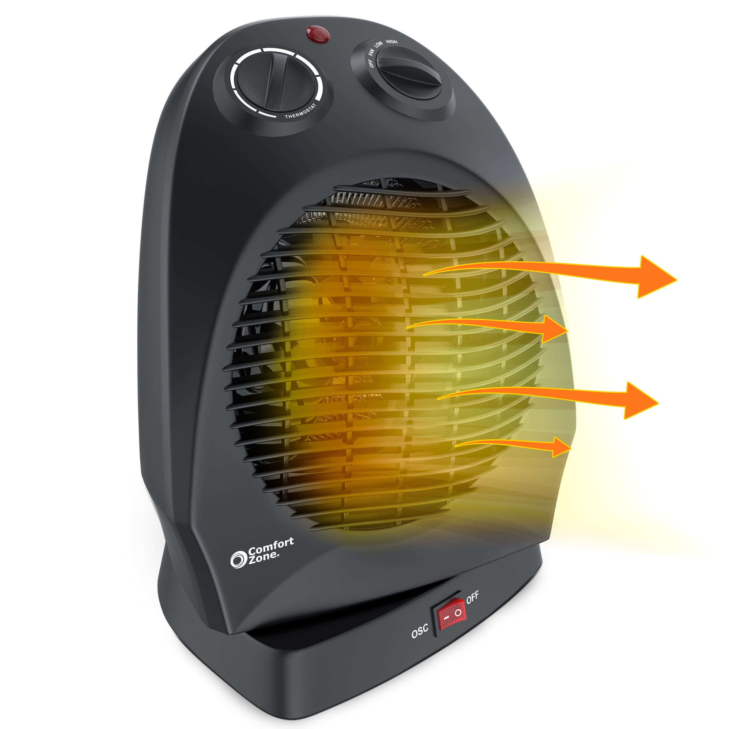Comfort Zone SKU 125111 Black space heater, exact variant linked from the manufacturer product page