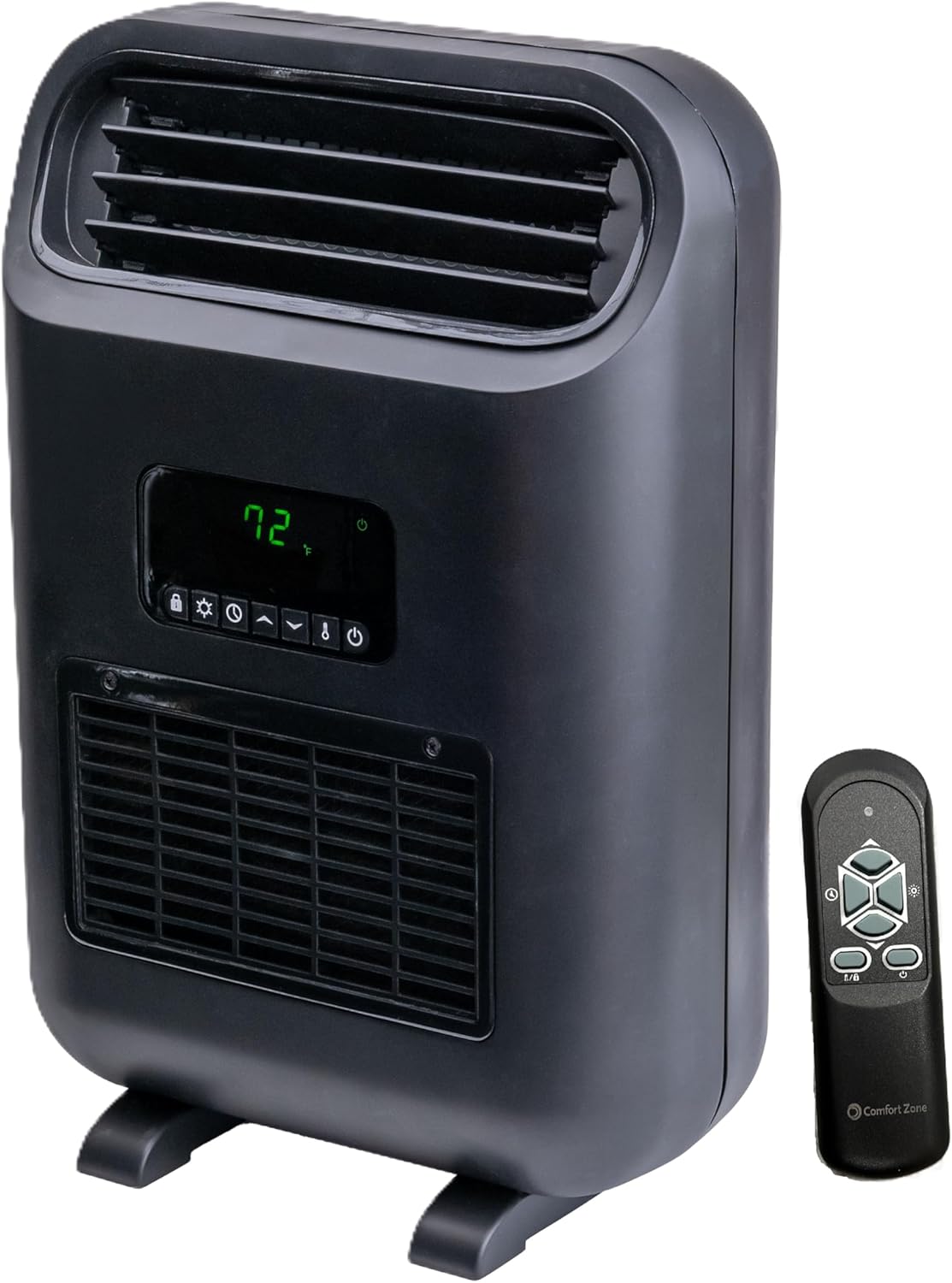 Comfort Zone CZ12802 18-inch variant heater with remote and stand
