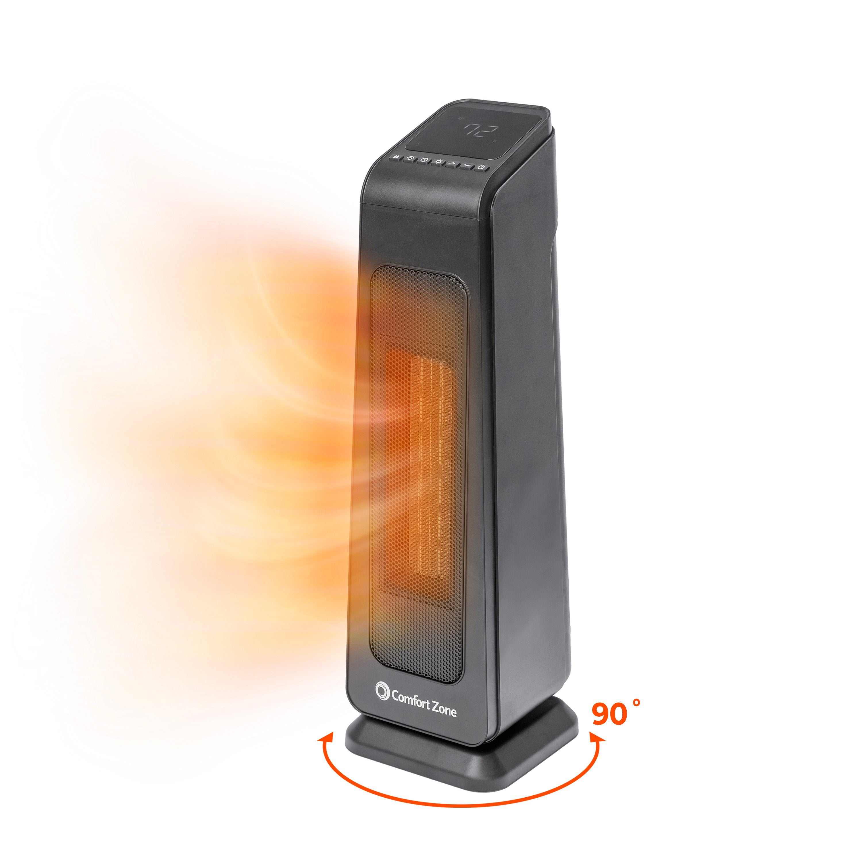 Comfort Zone CZ12808 manufacturer image showing the exact tower configuration and visible controls.
