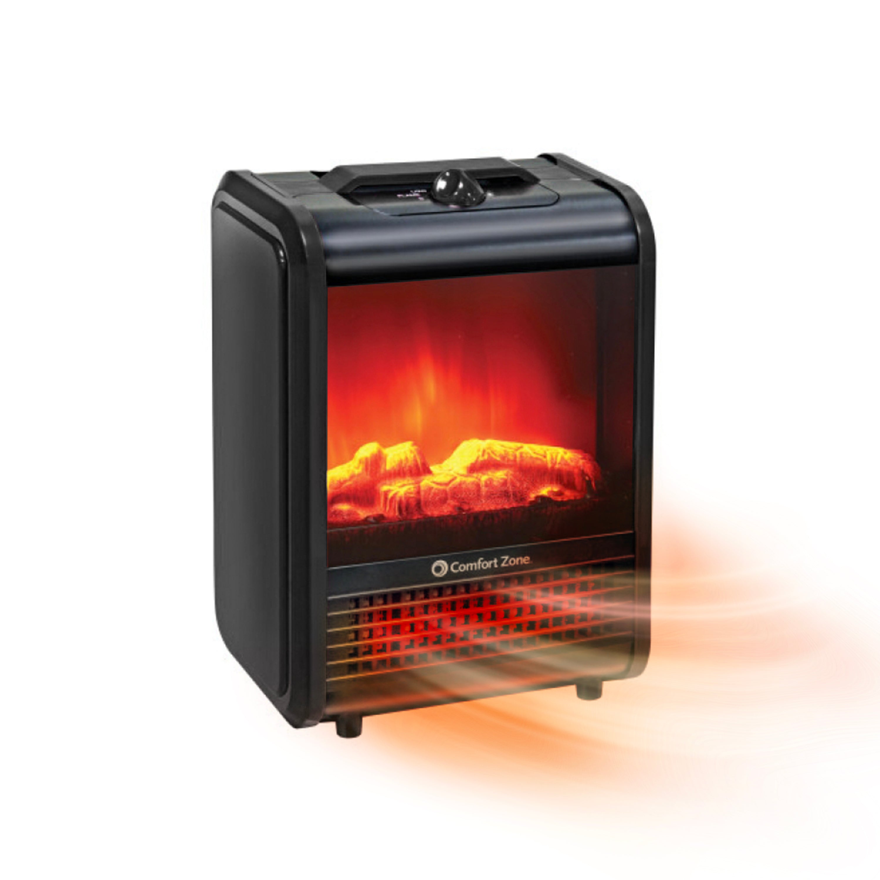 Keramischer Mini-Kaminheizer Comfort Zone CZFP1BK in Schwarz, Hersteller-Referenzbild