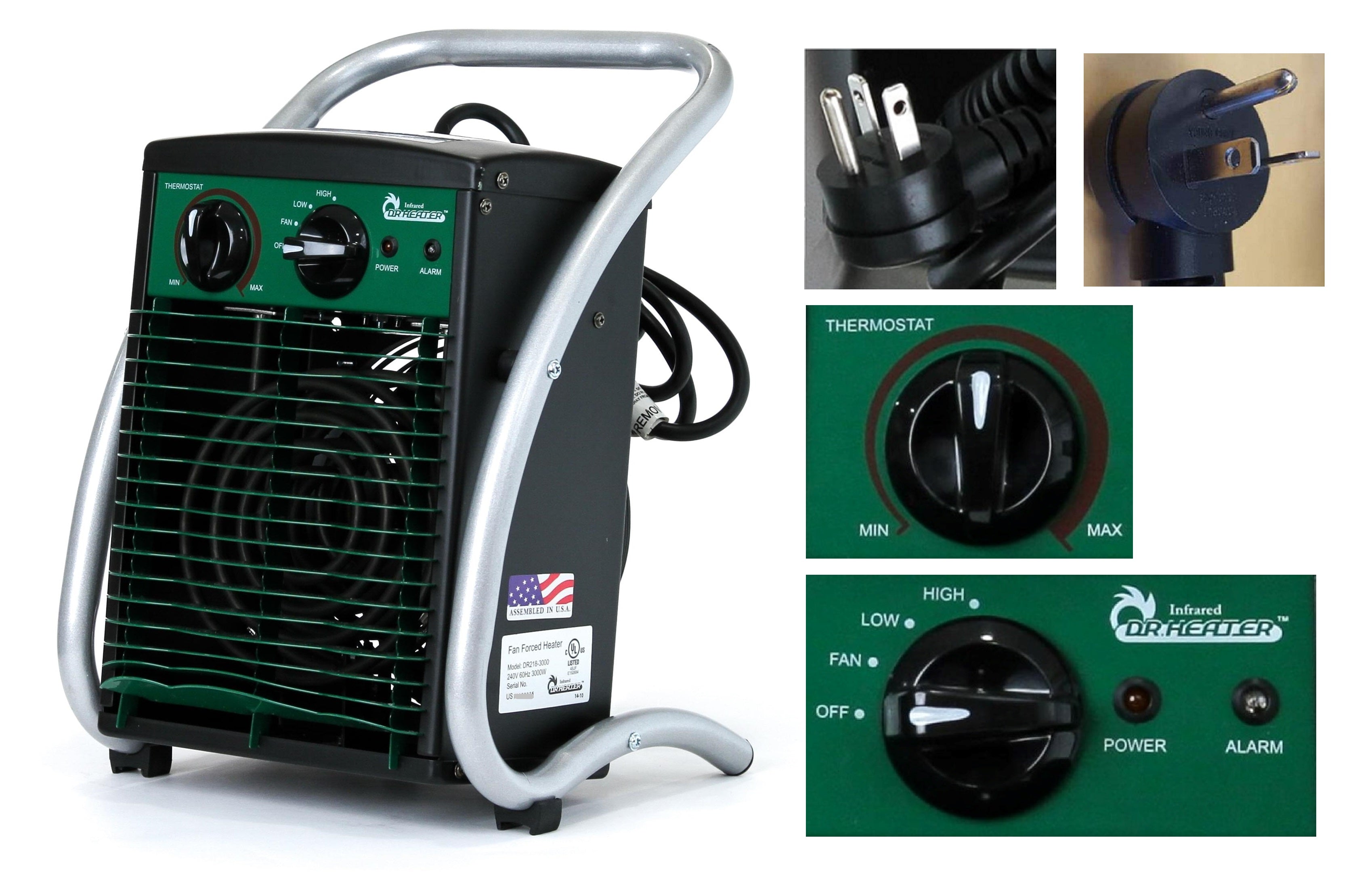 Dr. Infrared Heater official U.S. gallery reference for DR-218-3000W