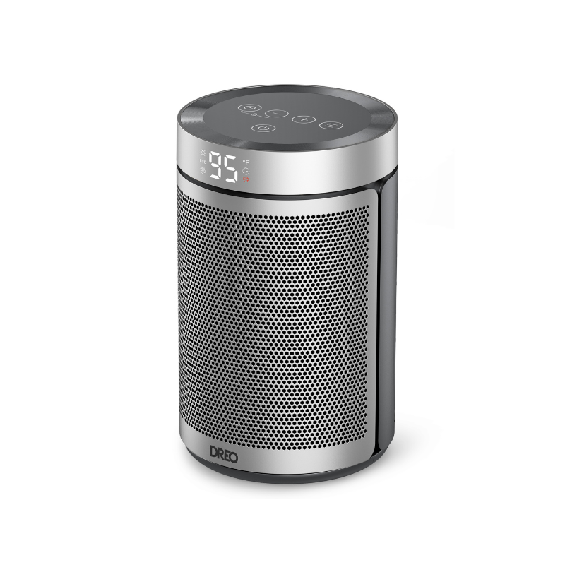 DREO Ceramic Heater 316, Silver finish; exact U.S. collection variant rendering.