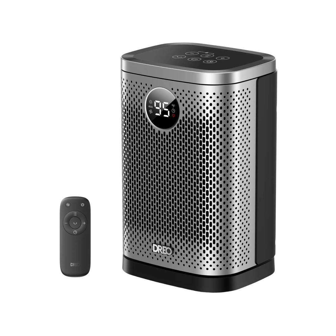 DREO Heater Atom Core with the supplied remote
