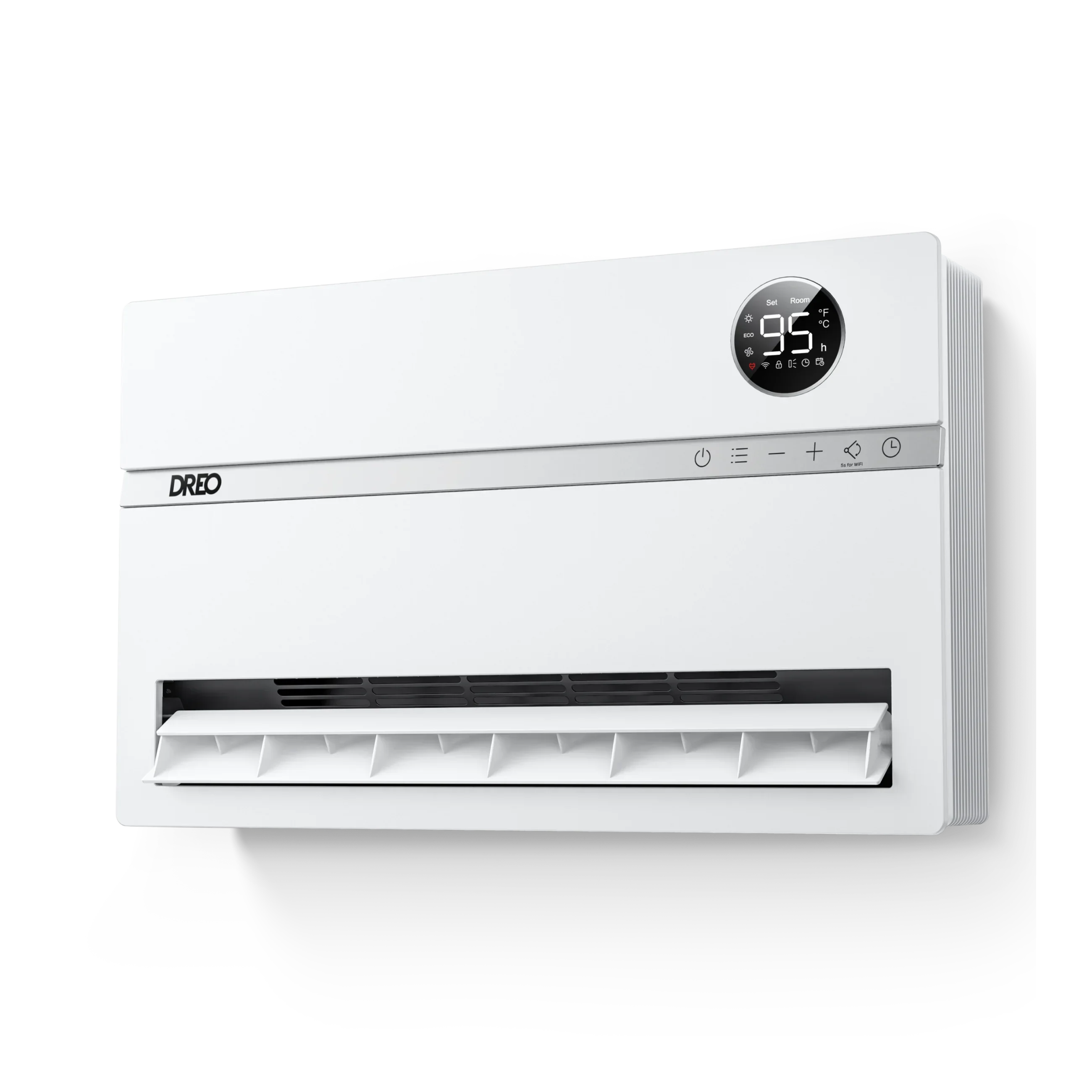 DREO Smart Wall-Mounted Heater 719S in White with front display and air outlet