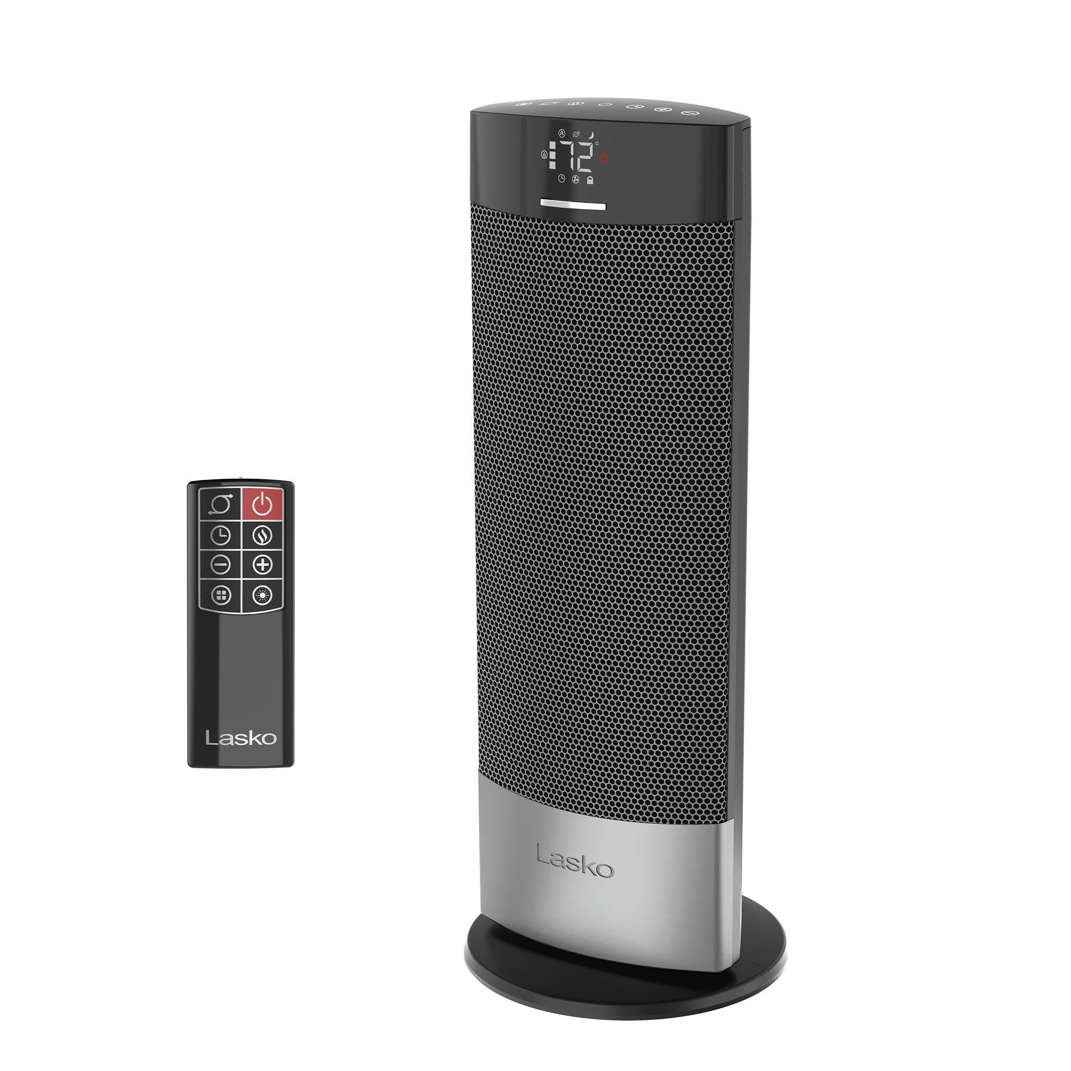 Lasko Ellipse 18-inch heater, Black CT18950, with remote