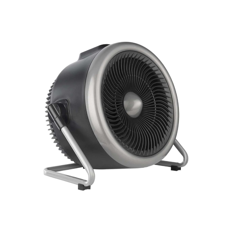 Pelonis NF15-19UR fan-forced heater with round grille and adjustable metal stand, manufacturer reference image