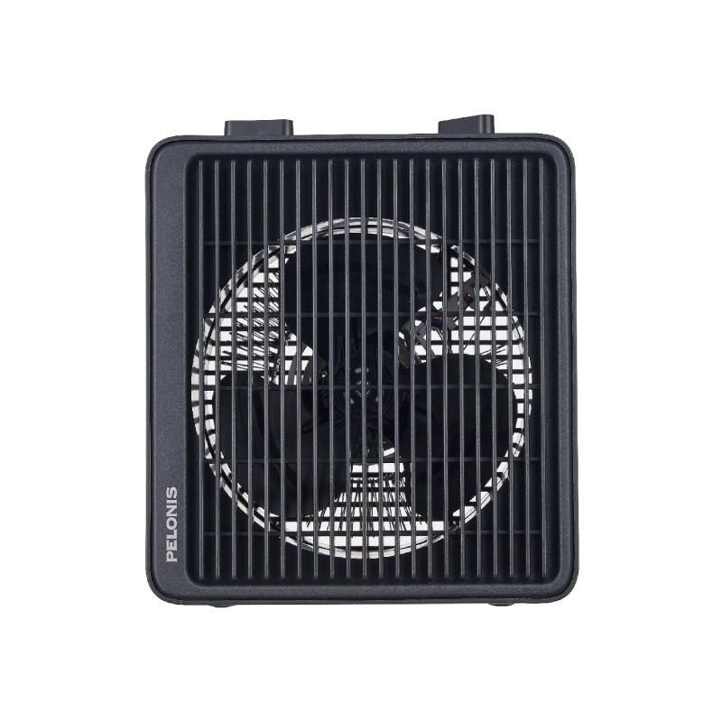 Black Pelonis PSHF10M1ABB 2-in-1 fan heater, official manufacturer gallery image